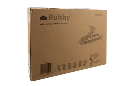 Sametové ramienka na odevy – dvojité - sada 20 ks