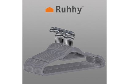 Sametové ramienka na odevy – dvojité - sada 20 ks