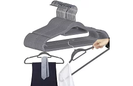 Sametové ramienka na odevy – dvojité - sada 20 ks