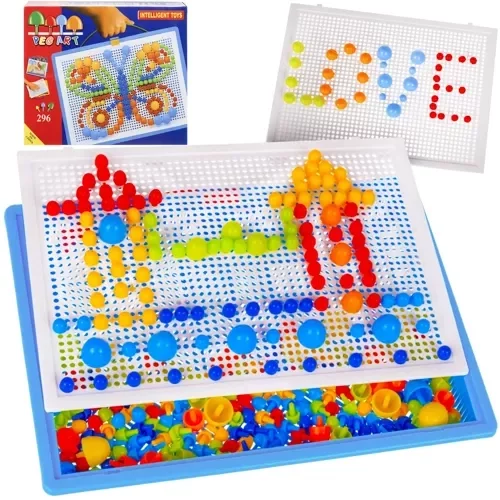 Vzdelávacia mozaika pre deti - puzzle sada 296 dielikov
