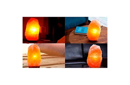 Solná lampa s nastaviteľnou intenzitou svetla