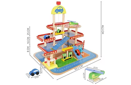 Drevené parkovisko – garáž pre deti
