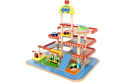 Drevené parkovisko – garáž pre deti