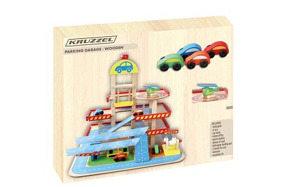 Drevené parkovisko – garáž pre deti