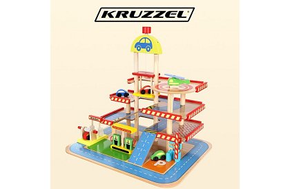 Drevené parkovisko – garáž pre deti