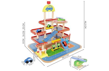 Drevené parkovisko – garáž pre deti