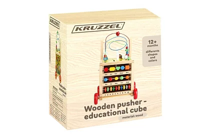 Drevená edukačná a vzdelávacia kocka pre deti