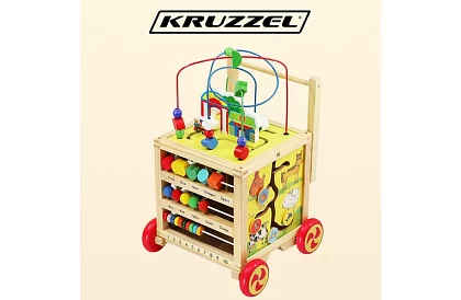 Drevená edukačná a vzdelávacia kocka pre deti