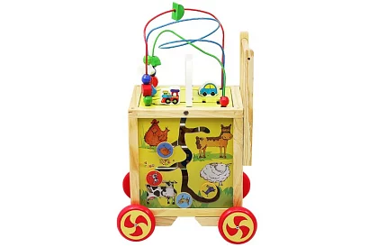 Drevená edukačná a vzdelávacia kocka pre deti