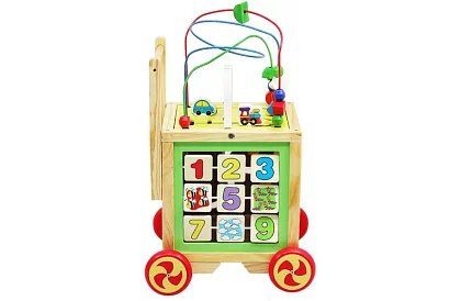 Drevená edukačná a vzdelávacia kocka pre deti