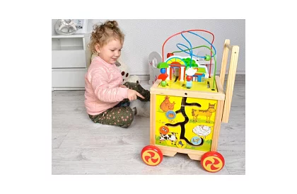 Drevená edukačná a vzdelávacia kocka pre deti