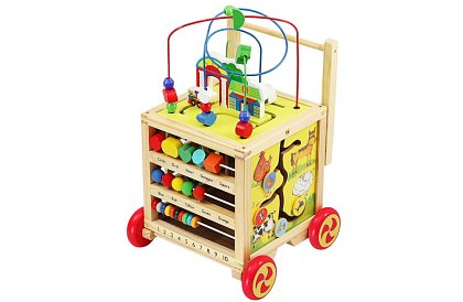 Drevená edukačná a vzdelávacia kocka pre deti