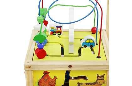 Drevená edukačná a vzdelávacia kocka pre deti