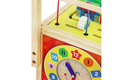 Drevená edukačná a vzdelávacia kocka pre deti