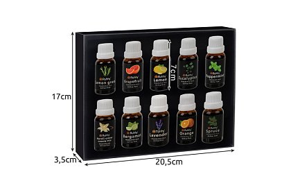 Sada esenciálnych olejov – 10 ks po 15 ml