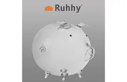 Pokladnička – sklenené prasiatko