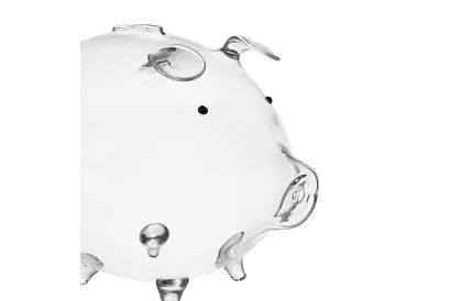 Pokladnička – sklenené prasiatko