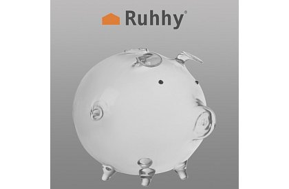 Pokladnička – sklenené prasiatko