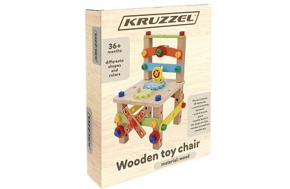 Drevená zmyslová stolička pre deti