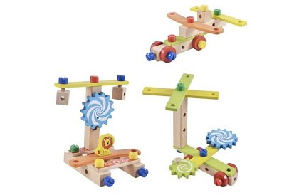 Drevená zmyslová stolička pre deti