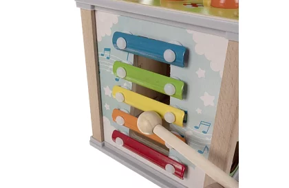 Drevená zmyslová a vzdelávacia kocka