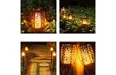 Záhradné lampy – Solárne pochodne s efektom plápolajúceho ohňa - 4 kusy