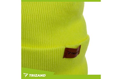 Dvouvrstvová zimná čiapka s LED svietidlom – žltá