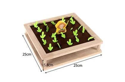 Drevená hra 2v1 – farma