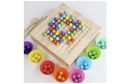 Drevená hra 2v1 – farma