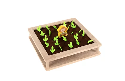 Drevená hra 2v1 – farma