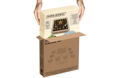 Drevená hra 2v1 – farma