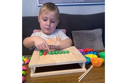 Drevená hra 2v1 – farma