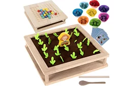 Drevená hra 2v1 – farma