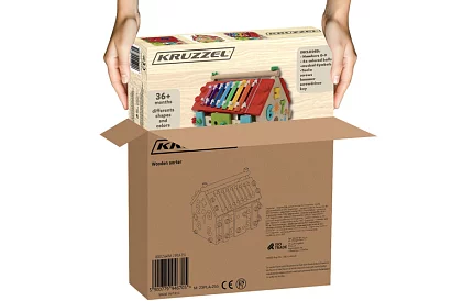 Drevený vzdelávací zmyslový domček