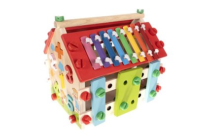 Drevený vzdelávací zmyslový domček