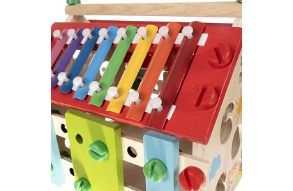 Drevený vzdelávací zmyslový domček