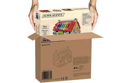 Drevený vzdelávací zmyslový domček