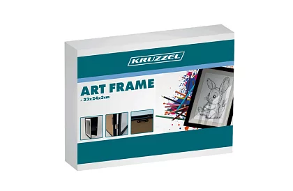 Umělecký otvárací rám na fotky – výkresy A4 - čierny