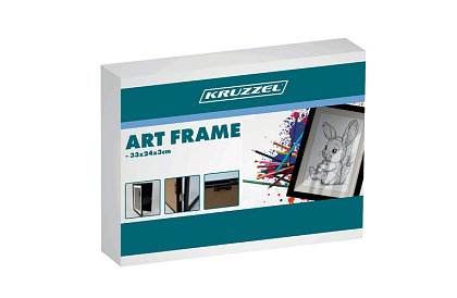 Umělecký otvárací rám na fotky – výkresy A4 - čierny