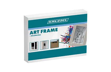 Umělecký otvárací rám na fotky – výkresy A4 - biely
