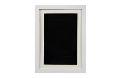 Umělecký otvárací rám na fotky – výkresy A4 - biely