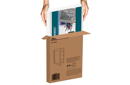 Umělecký otvárací rám na fotky – výkresy A4 - biely