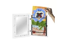 Umělecký otvárací rám na fotky – výkresy A4 - biely