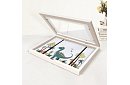 Umělecký otvárací rám na fotky – výkresy A4 - biely