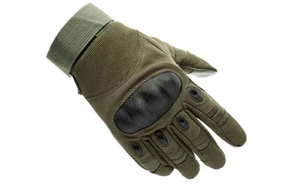 Taktické dotykové rukavice - veľkosť XL - khaki