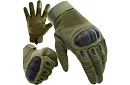 Taktické dotykové rukavice - veľkosť XL - khaki