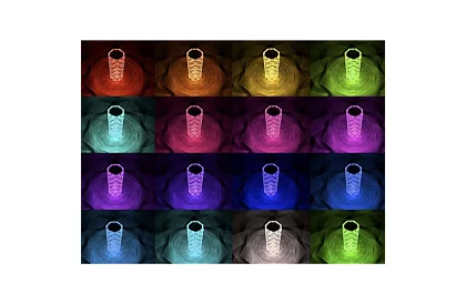LED dotyková RGB stolná lampa – Diamond Crystal Lamp