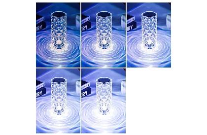 LED dotyková RGB stolná lampa – Diamond Crystal Lamp