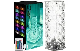 LED dotyková RGB stolná lampa – Diamond Crystal Lamp