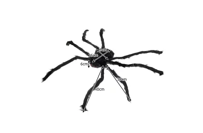 Umelý pavúk obrovský - dekorácia 90 cm